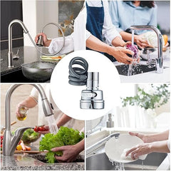 Expandable Kitchen Faucet with Sprayer - Adjustable Sink Faucet