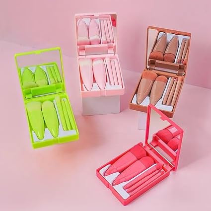 Mini Travel Makeup Brush Set - Compact Cosmetic Brush Kit