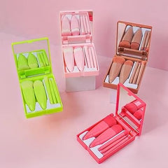 Mini Travel Makeup Brush Set - Compact Cosmetic Brush Kit