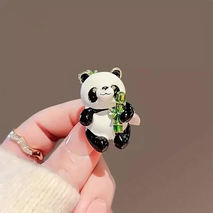 Cute Panda Bear Button Pins - Perfect Accessory for Bags and Jackets