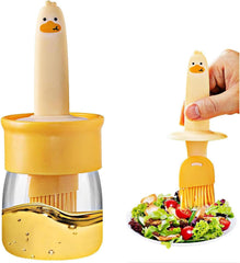 High-Temperature Silicone Oil Dispenser with Basting Brush