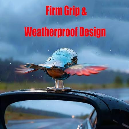 Fluttering Bird Vehicle Ornament for Elegant Car Decor