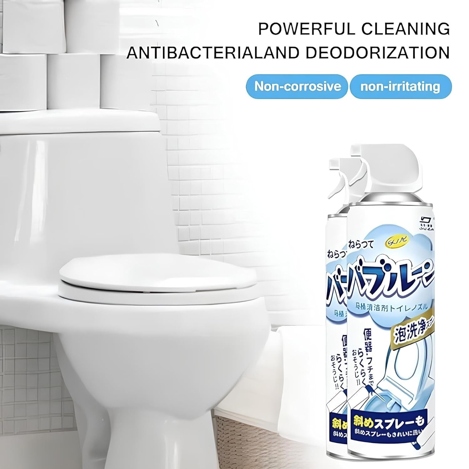 Cartoon Shape Toilet Cleaner Spray with Disinfectant & Freshening Action