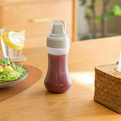350ml Portable Squeeze Bottle with Lid & Five Holes for Sauces