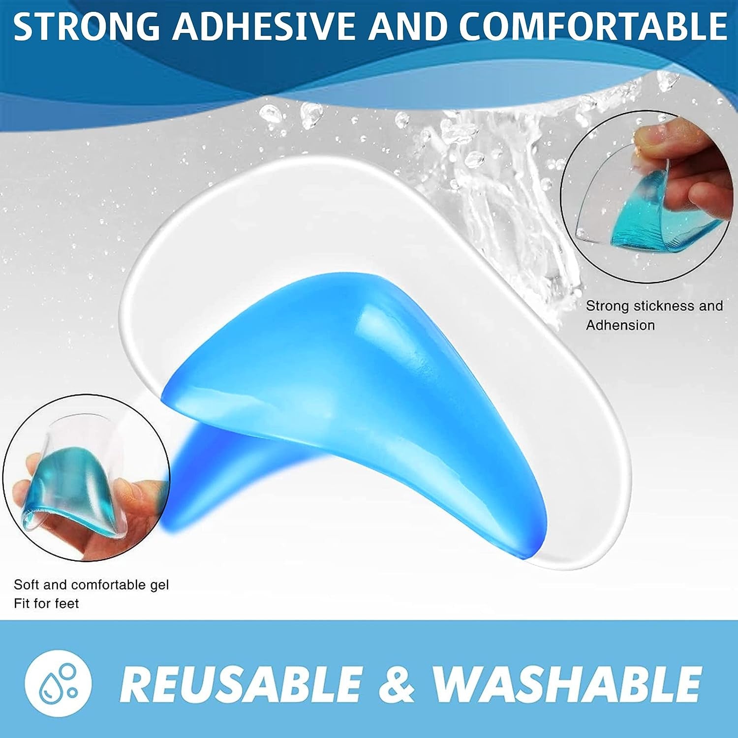 Gel Arch Support Insoles for Flat Feet & Plantar Fasciitis Relief