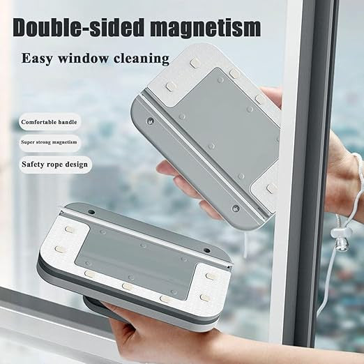 Magnetic Double-Sided Car Window Wiper & Cleaner