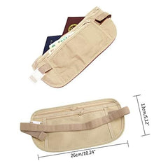 Travel Money Belt Bag with Waist Pouch Wallet Holder