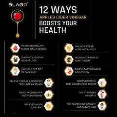Blago Premium Raw Unfiltered Apple Cider Vinegar with Mother