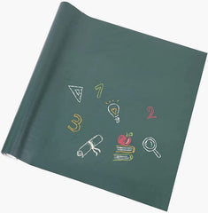 Green Wall Chalkboard Sticker 45x200cm Removable Decal with 5 Chalks