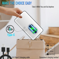 Dimmable Touch Car Vanity Mirror with Lights & 3 Light Modes