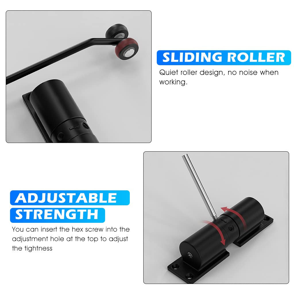 Smart Adjustable Mini Door Closer with Sensor & Easy Install