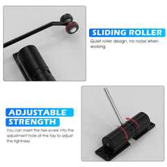 Smart Adjustable Mini Door Closer with Sensor & Easy Install