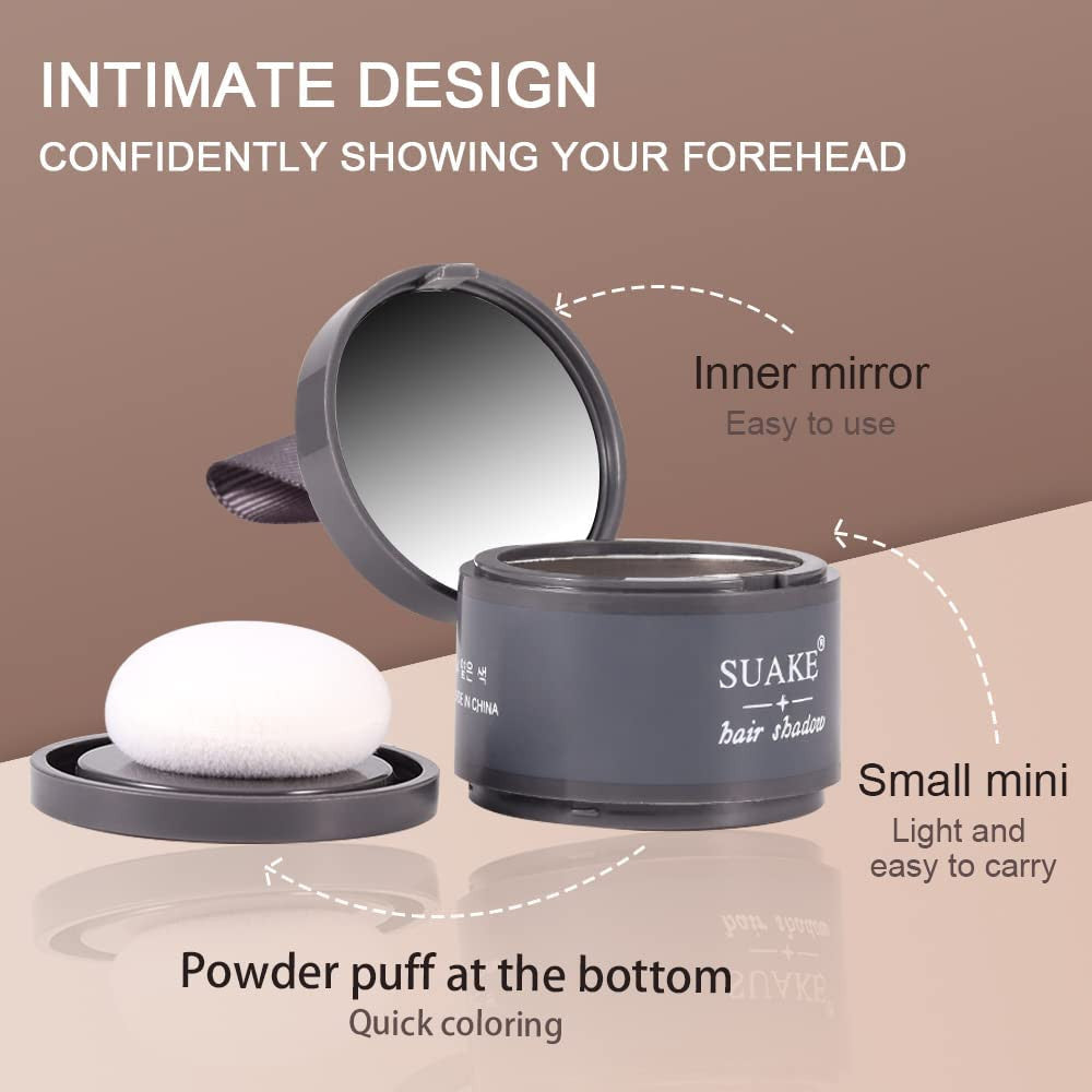 Hair Root Touch Up Powder Set for Flawless, Full-Bodied Hair