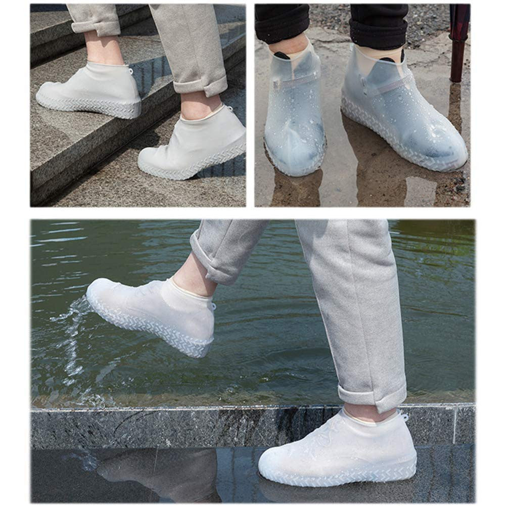 Stretchable Silicone Rain Shoe Cover (L Size) Reusable Waterproof Overshoe