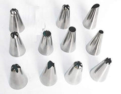 Cake Decorating Set 15 Pcs with Steel Nozzles Reusable Icing Tips