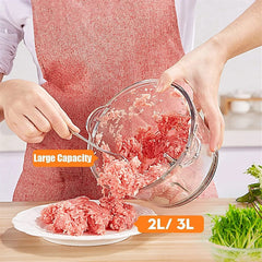 2-Liter Electric Meat Grinder with Handle, ABS & Stainless Steel, 250W