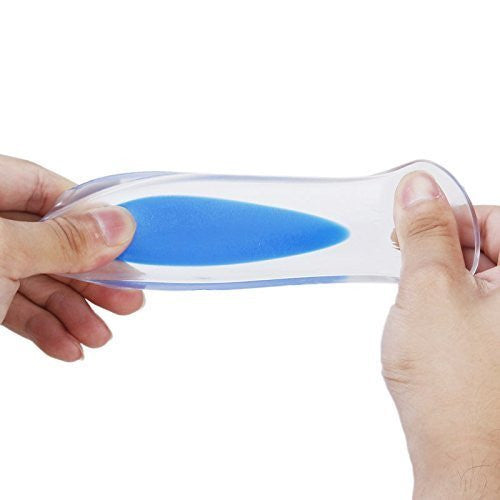 Blue Gel Heel Insole Protector Pad for Shock Absorption & Comfort