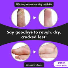 Silicone Full Heel Socks for Crack Prevention & Heel Softening