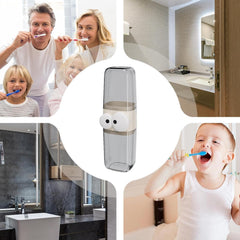 Cute Clear Travel Toothbrush Holder with Googly Eyes