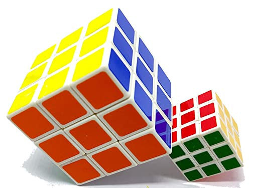 2 PIs Magic Cube Combo Set: High-Speed 3x3 & 3x3 Small Puzzles