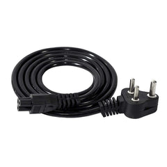 Black 1.5m Laptop Power Cable for HP, Dell, Lenovo & More