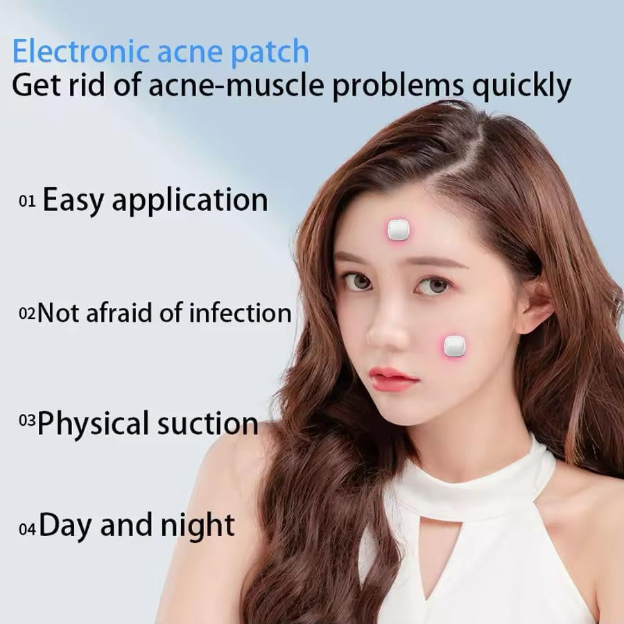 Electronic Acne Patches with Red Light Therapy for Clear Skin
