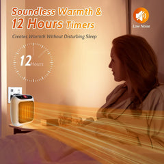 Portable 800W Handy Heater with Digital Display & Adjustable Timer