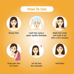 Organic Rice Water Hair Mask for Dry, Frizzy Hair - Strength & Growth