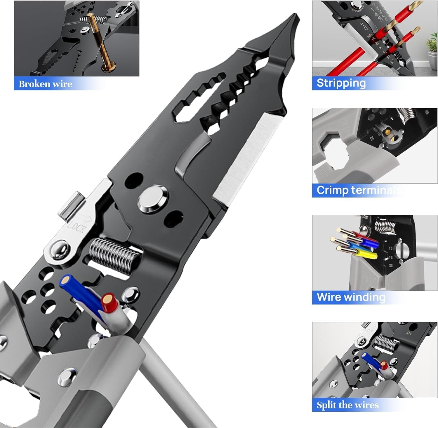 Multifunction Wire Stripper Tool for Cutting and Electrical Work