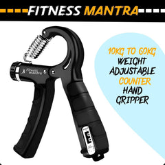 Adjustable Hand Grip Strengthener with Electronic Counter for Hand Exercise