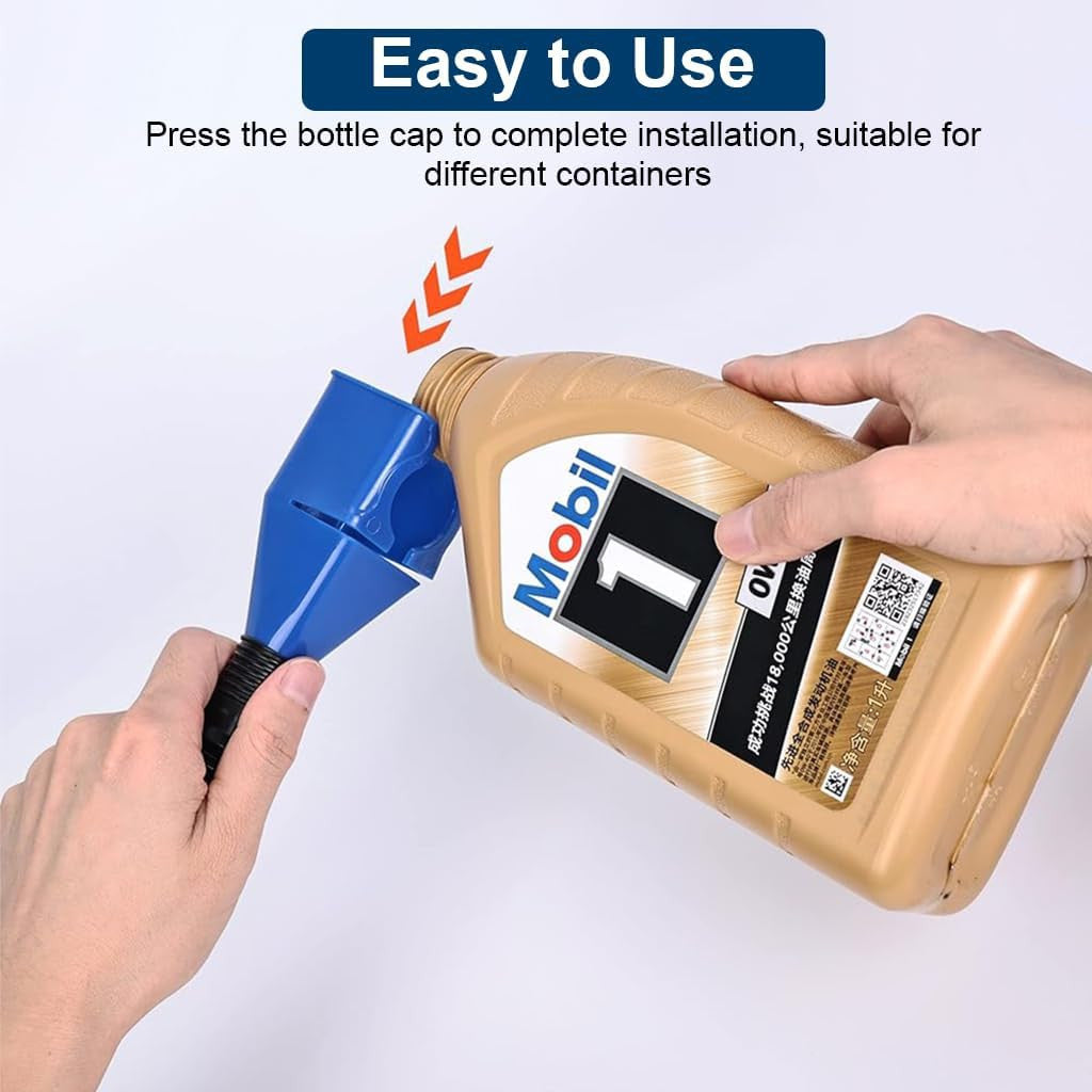 Universal Adjustable Fuel Transfer Funnel for Cars & Trucks