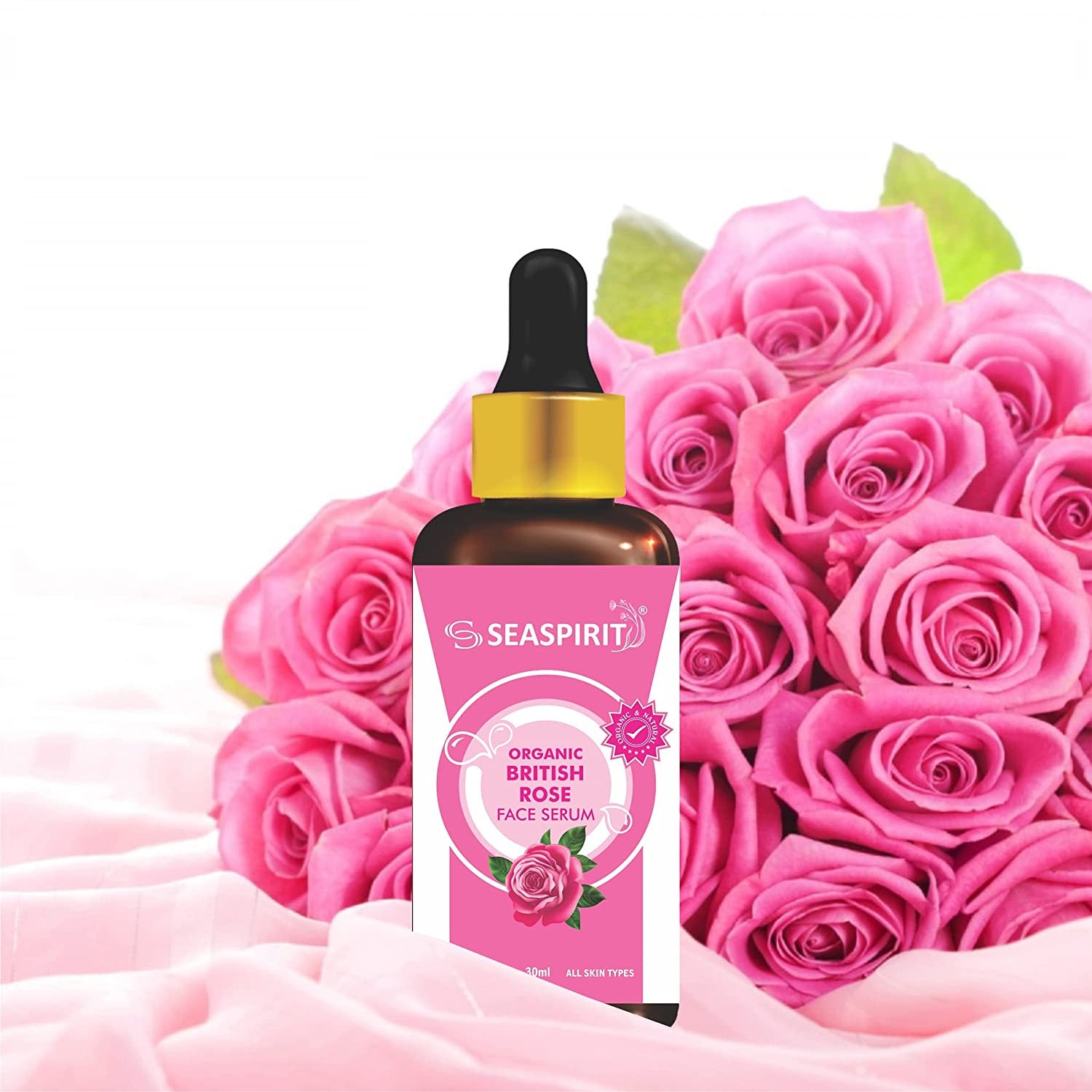 British Rose Radiant Glow Face Serum - 30ml, Lightweight & Anti-Ageing
