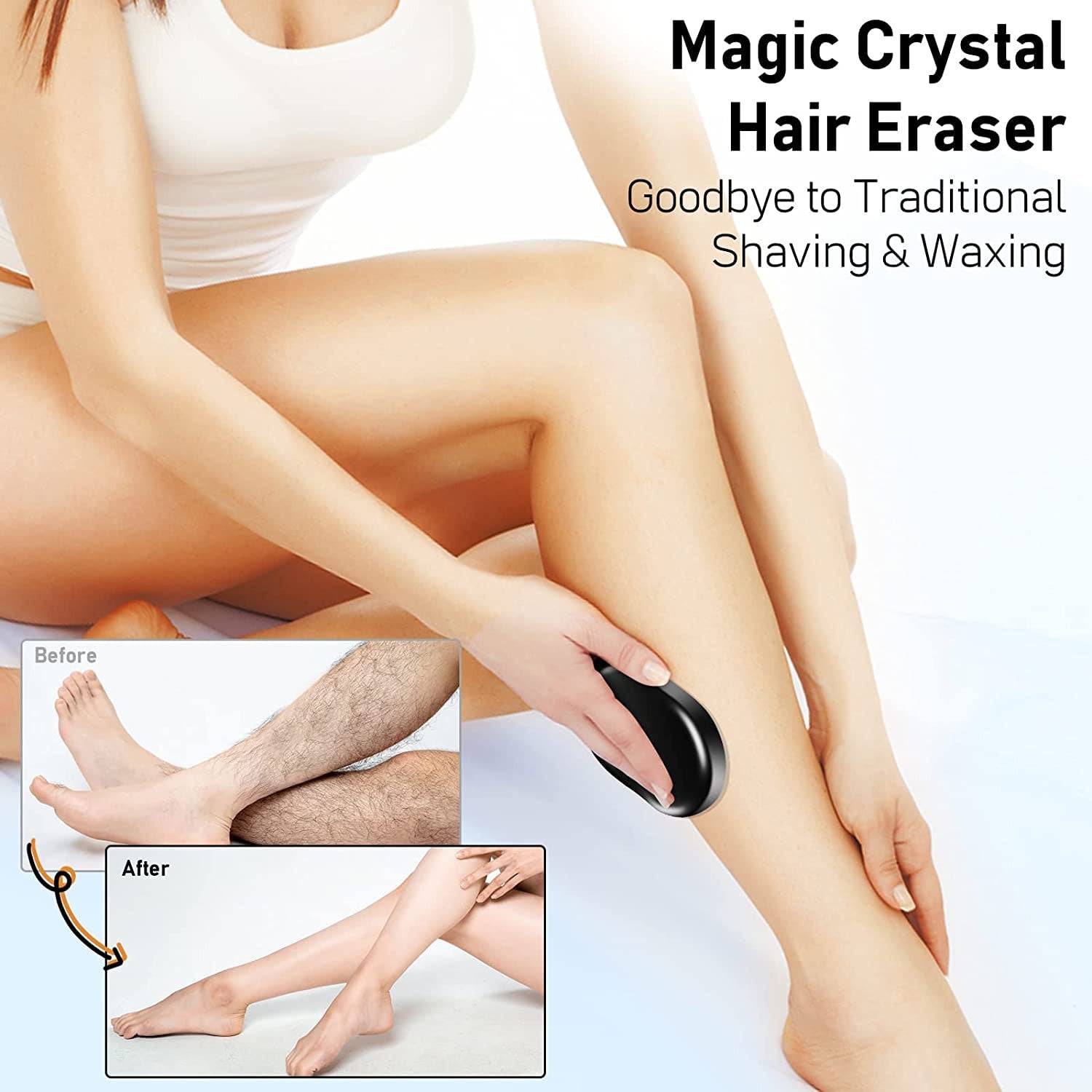 Crystal Hair Eraser Painless Reusable Hair Remover for Women & Men