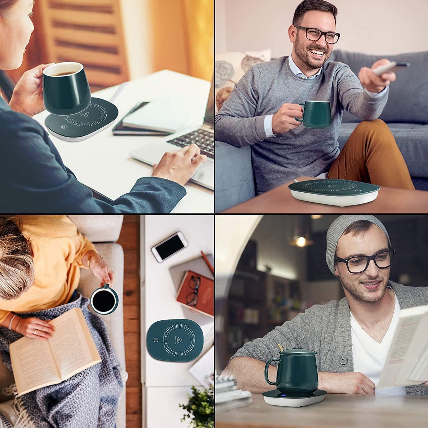 Auto Shut Off Coffee Mug Warmer - Personal Heated Cup Plate