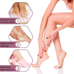 Silicone Moisture Socks for Soft, Hydrated, and Cracked Feet
