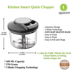 Big Pull Handheld Eco-Friendly Vegetable & Fruit Chopper with Stainless Steel Blades