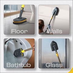 3-in-1 Long Handle Cleaning Brush & Duster Set
