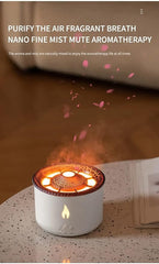 Volcano Flame Diffuser & Humidifier for Aromatherapy and Air Quality