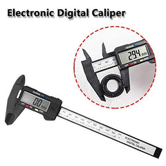Digital Carbon Fiber Caliper with LCD, Auto Off, 6 Inch