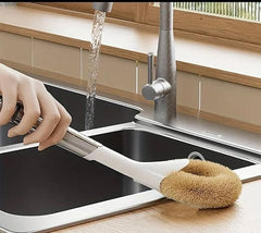 Long Handle Palm Brush for Pot Cleaning and Scrubbing