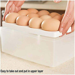 Premium 24-Grid Egg Storage Box with Airtight & Space-Saving Design