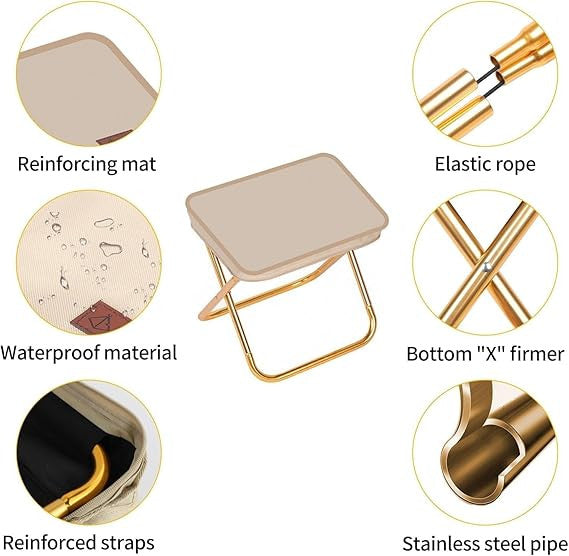 Compact Folding Stool Chair for Easy Storage and Portability