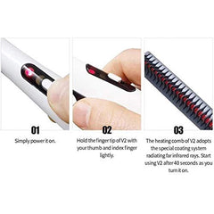 V2 Multi-Functional Beard & Hair Straightener Brush for Men & Women