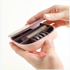 Portable Small Jewelry Box with Mirror for Travel and Storage