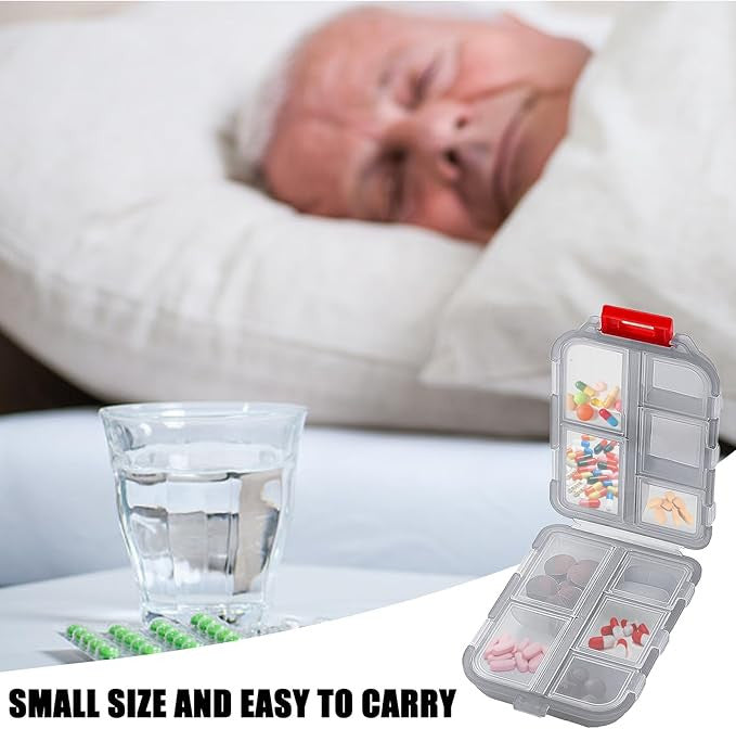 Compact 7-Day Travel Mini Pill Box for Easy Medication Storage