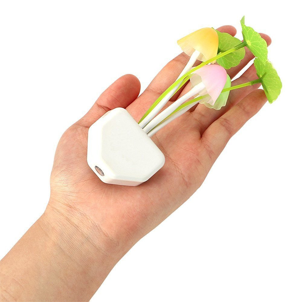 Smart Mushroom Night Light with Auto Sensor, Color Change & Low Power
