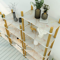 Elegant Orange Marble Foil Wallpaper for Stylish Interiors