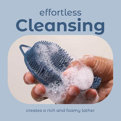 Silicone 2-in-1 Body & Back Scrubber Bath Brush