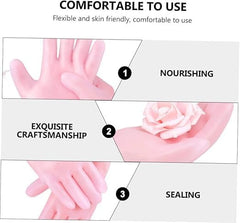 Silicone Moisturizing Gloves for Soft, Hydrated Skin