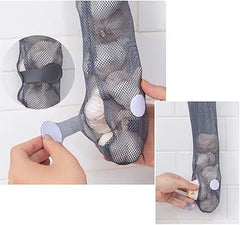 Hanging Mesh Storage Bag for Produce and Household Use